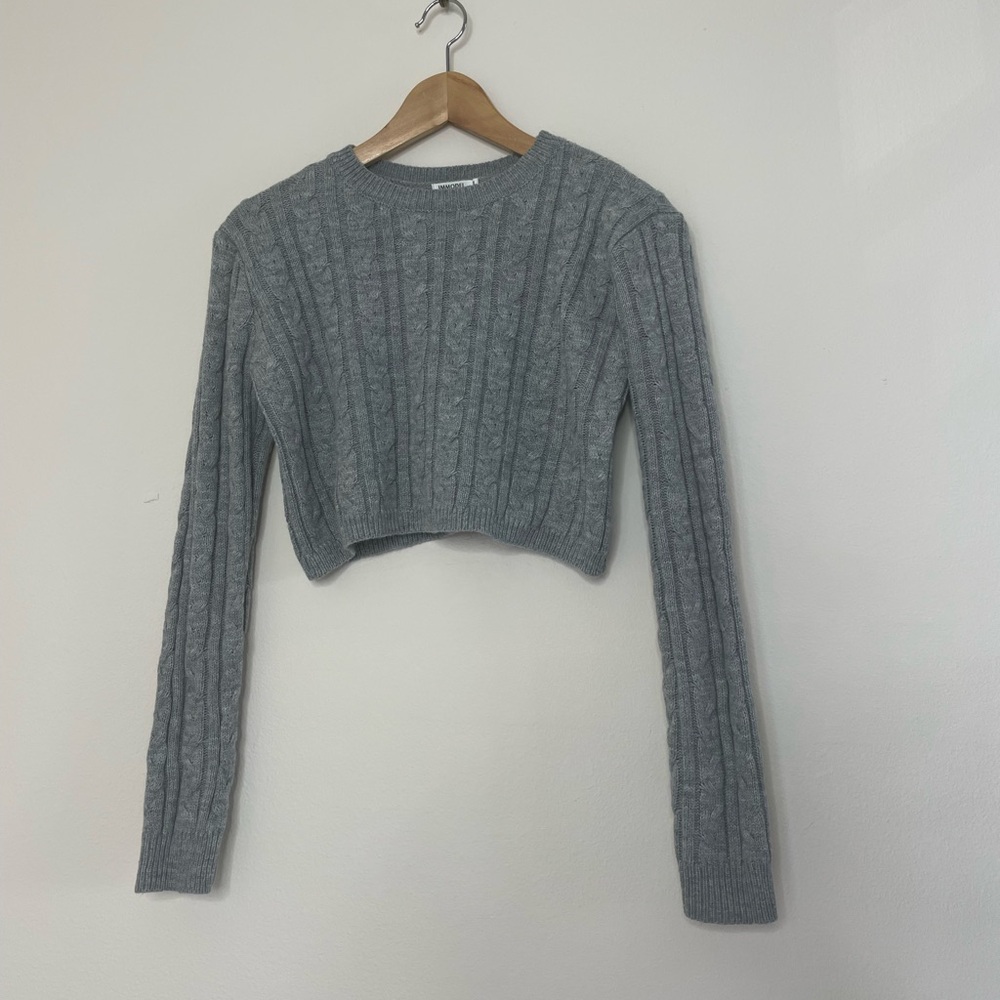 Light Grey Cropped Sweater